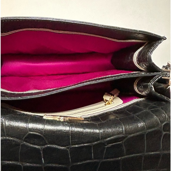 Henri Bendel Croc Textured Handbag - Picture 14 of 16